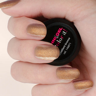 Peggy Sage :Color it colored UV & LED nail gel - scintillant bronze